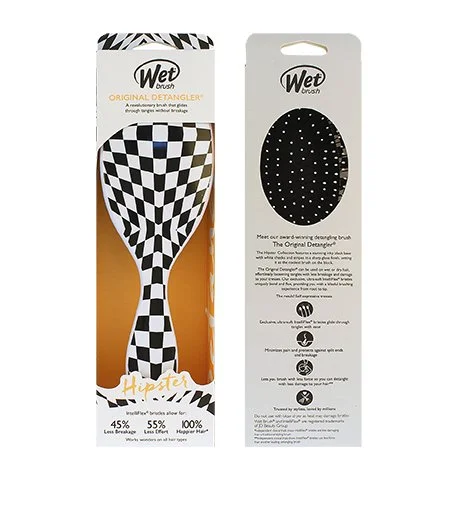 Original Detangler Hipster krtača za lase Checkers