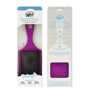 Wet Brush Paddle Detangler krtača za lase vijolična
