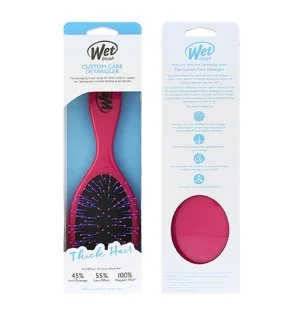 Wet Brush Custom Care Thick Hair Detangler krtača za lase Pink