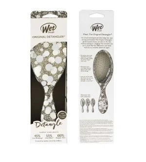 Wet Brush Original Detangler Groovy Disco krtača za lase Silver