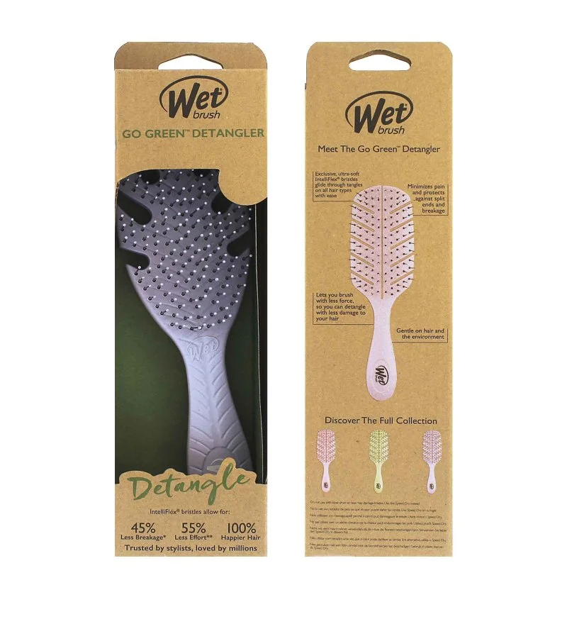 Go Green Detangler krtača za lase Lavender