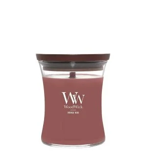 WoodWick Rouge Oud dišeča sveča z lesenim stenjem 275 g