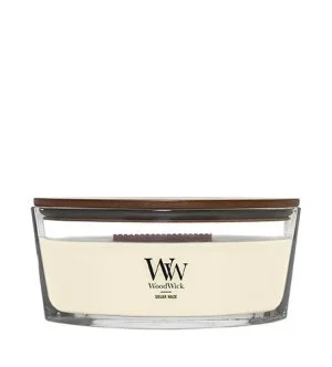 WoodWick Solar Haze dišeča sveča z lesenim stenjem 453,6 g