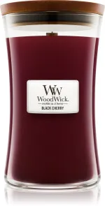 Black Cherry dišeča sveča z lesenim stenjem 275 g