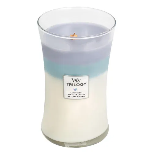Calming Retreat dišeča sveča z lesenim stenjem 609,5 g