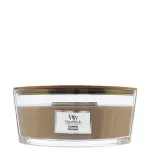 WoodWick Cashmere dišeča sveča z lesenim stenjem 453,6 g