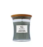 WoodWick Evergreen Cashmere dišeča sveča z lesenim stenjem 275 g