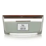 WoodWick Lavender & Cedar dišeča sveča z lesenim stenjem 453,6 g