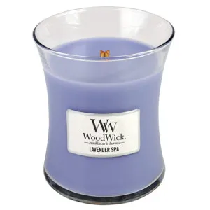 WoodWick Lavender Spa dišeča sveča z lesenim stenjem za ženske