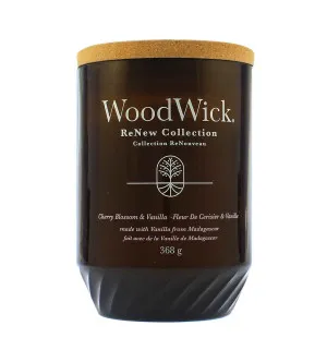 WoodWick ReNew Cherry Blossom & Vanilla sveča velika 368 g