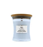 Sagewood & Seagrass dišeča sveča z lesenim stenjem 275 g