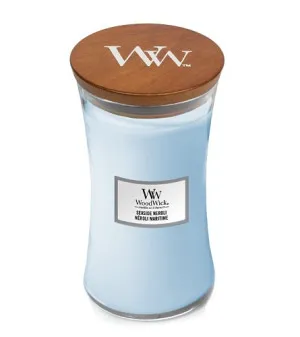 WoodWick Seaside Neroli dišeča sveča z lesenim stenjem 609,5 g