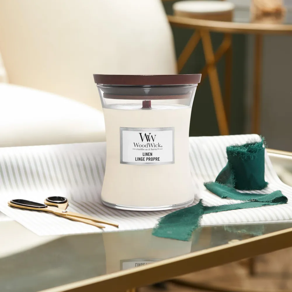 Vanilla Bean dišeča sveča z lesenim stenjem 275 g
