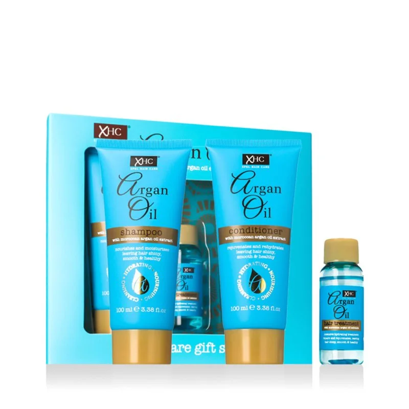 Darilni set Argan Oil: šampon 100 ml + balzam 100 ml + serum za lase 30 ml