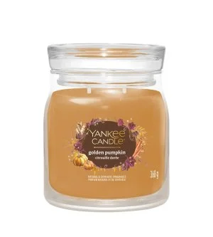 Yankee Candle Pumpkin Cinnamon Swirl signature srednja sveča 368 g