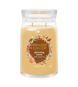 Yankee Candle Glistening Leaves Signature velika sveča 567 g