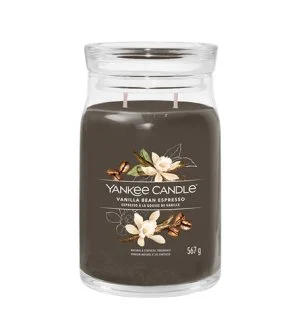 Yankee Candle Signature Vanilla Bean Espresso dišeča sveča 567 g