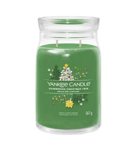 Shimmering Christmas Tree Signature velika sveča 567 g