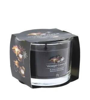 Yankee Candle Black Coconut votivna sveča v steklu 37 g
