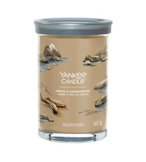 Yankee Candle Amber & Sandalwood signature tumbler velikost 567g