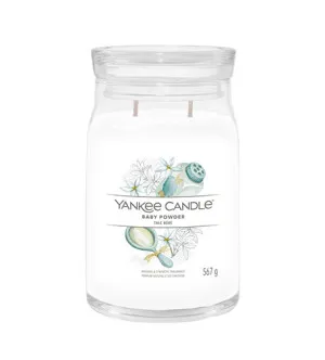 Yankee Candle Baby Powder signature sveča velika 567 g