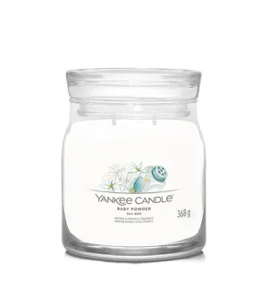 Yankee Candle Baby Powder signature sveča srednja 368 g