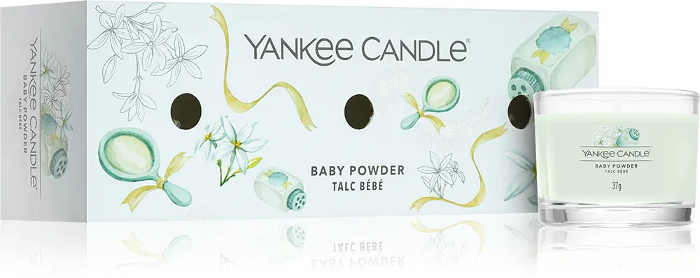 Baby Powder votivna sveča v steklu 3 x 37 g 3x37 g