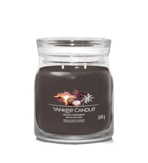 Yankee Candle Black Coconut signature sveča srednja 368 g