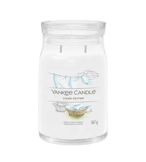 Yankee Candle Clean Cotton signature sveča velika 567 g