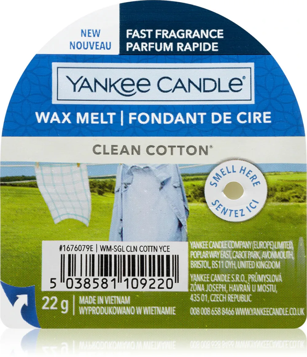 Clean Cotton dišeči vosek 22 g