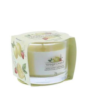 Yankee Candle Iced Berry Lemonade votivna sveča v steklu 37 g