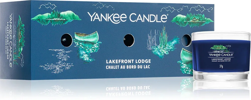 Lakefront Lodge votivna sveča v steklu 3 x 37 g 3x37 g