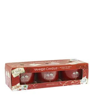 Yankee Candle Letters To Santa votivna sveča v steklu 3 x 37 g