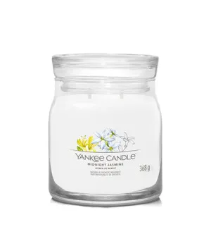 Yankee Candle Signature Midnight Jasmine podpisna sveča srednja 368 g