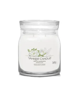 Yankee Candle Signature White Gardenia signature sveča srednja 368 g