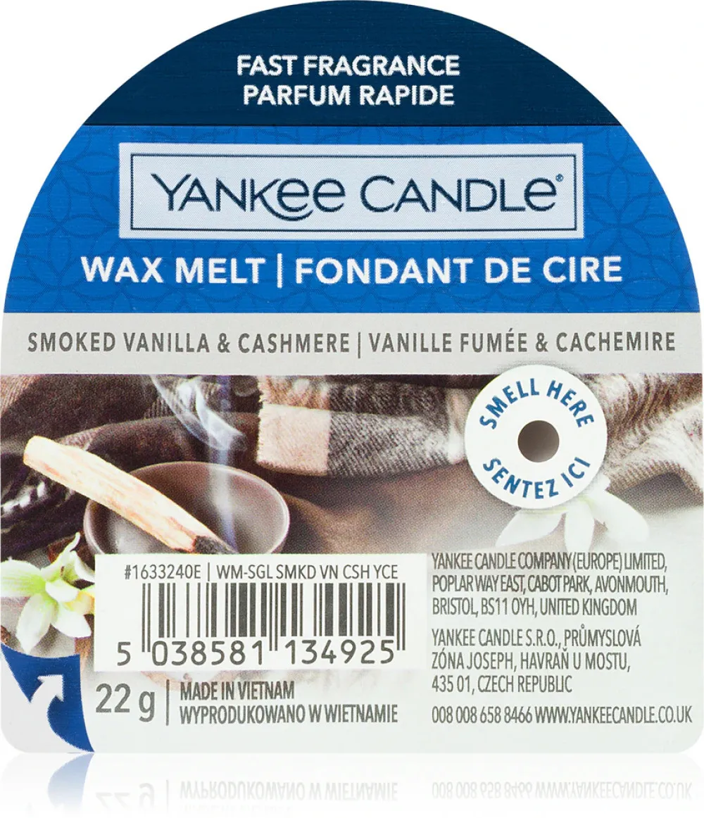 Smoked Vanilla & Cashmere dišeči vosek 22 g