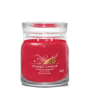 Yankee Candle Sparkling Cinnamon signature sveča srednja 368 g