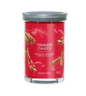 Yankee Candle Sparkling Cinnamon podpisni kozarec velikosti 567 g