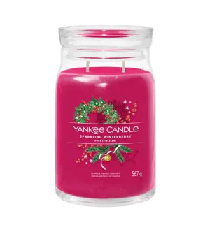 Yankee Candle Sparkling Winterberry signature sveča velika 567 g
