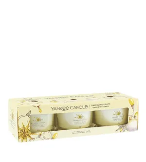 Yankee Candle Twinkling Lights dišeča svečka v steklu 3 x 37 g