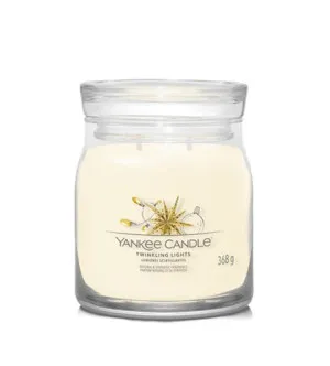 Yankee Candle Twinkling Lights podpisna sveča srednja 368 g