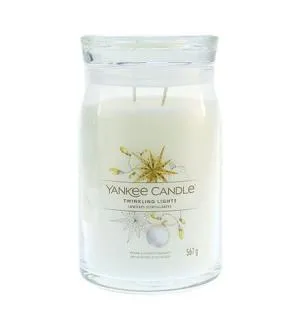 Yankee Candle Twinkling Lights signature sveča velika 567 g