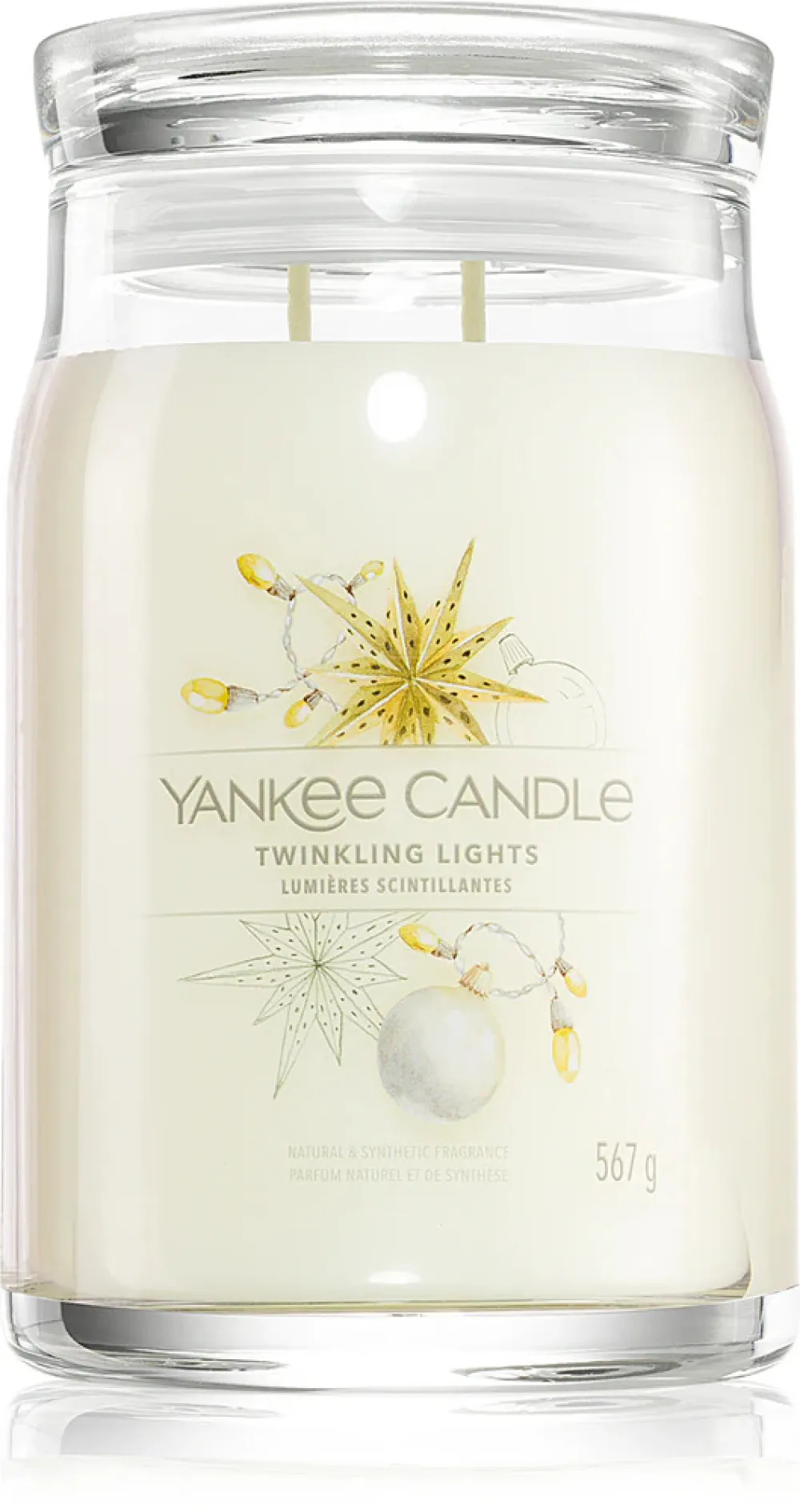 Twinkling Lights signature sveča velika 567 g