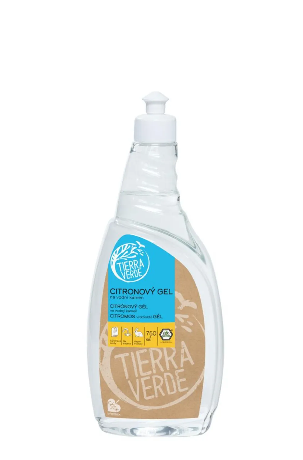 Tierra Verde Limonin gel proti vodnemu kamnu (750 ml) - z eteričnim oljem limone