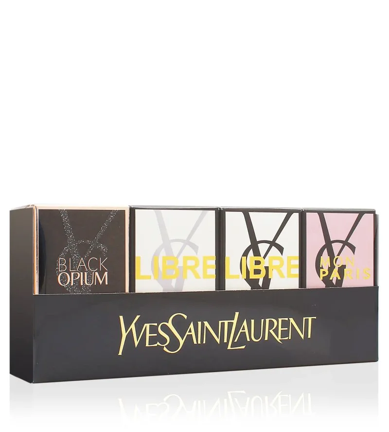 Darilni set miniatur Opium 7,5 ml + parfumska voda Paris 7,5 ml + parfumska voda Black Opium 7,5 ml + parfumska voda Mon Paris za ženske