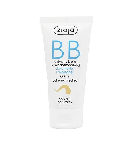 BB krema za mastno in mešano kožo SPF 15 Natural 50 ml