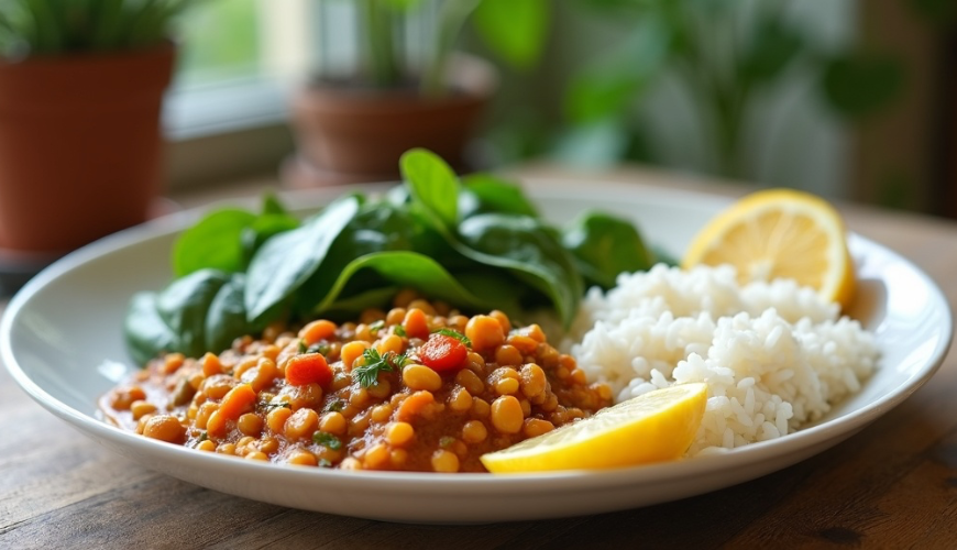 Brezmesno kosilo, ki nasiti, lahko pripravite tudi med tednom v dvajsetih minutah.