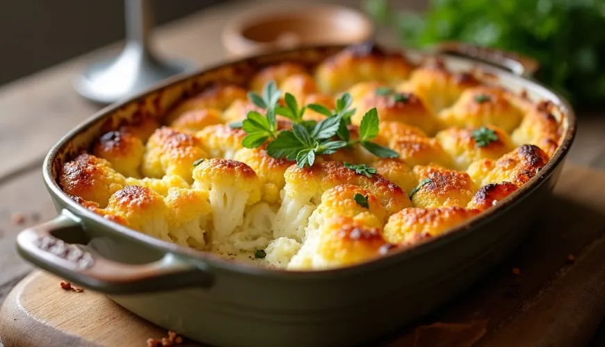 Kako pripraviti okusno gratinirano cvetačo v nekaj minutah