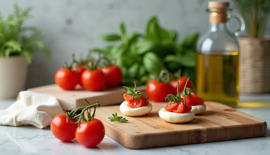 Preprostost caprese prigrizkov vas bo očarala na vsaki zabavi.