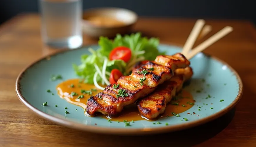 Piščančji satay kot priljubljena jed v slovenskih restavracijah